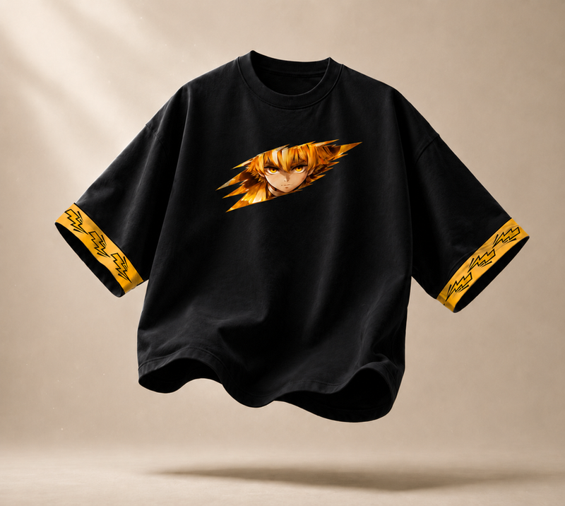 Zetetic- Zenitsu Thunder Oversized T-Shirt